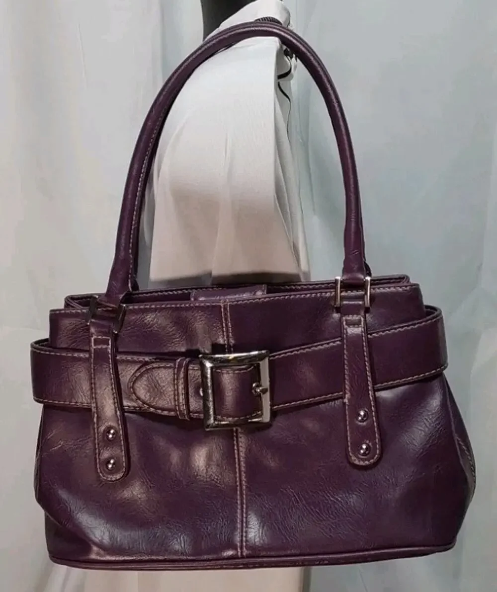 St Johns Bay Purple Buckle Handbag